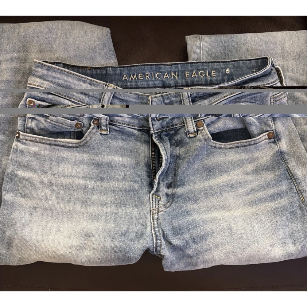American Eagle Outfitters Men's Light Blue Bootcut Jeans
